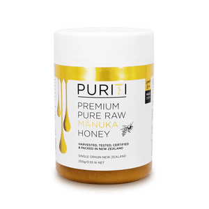 Puriti Premium Raw Manuka Honey UMF 8+ 250g 8.8 oz Jar