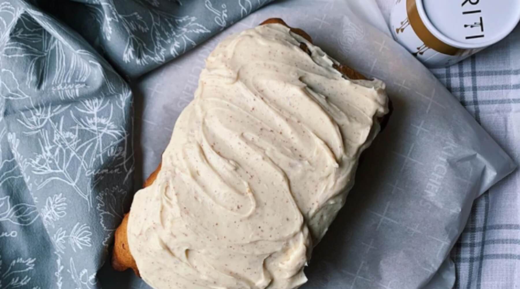 Honey Chamomile Cake with Brown Butter Honey Frosting - PURITI