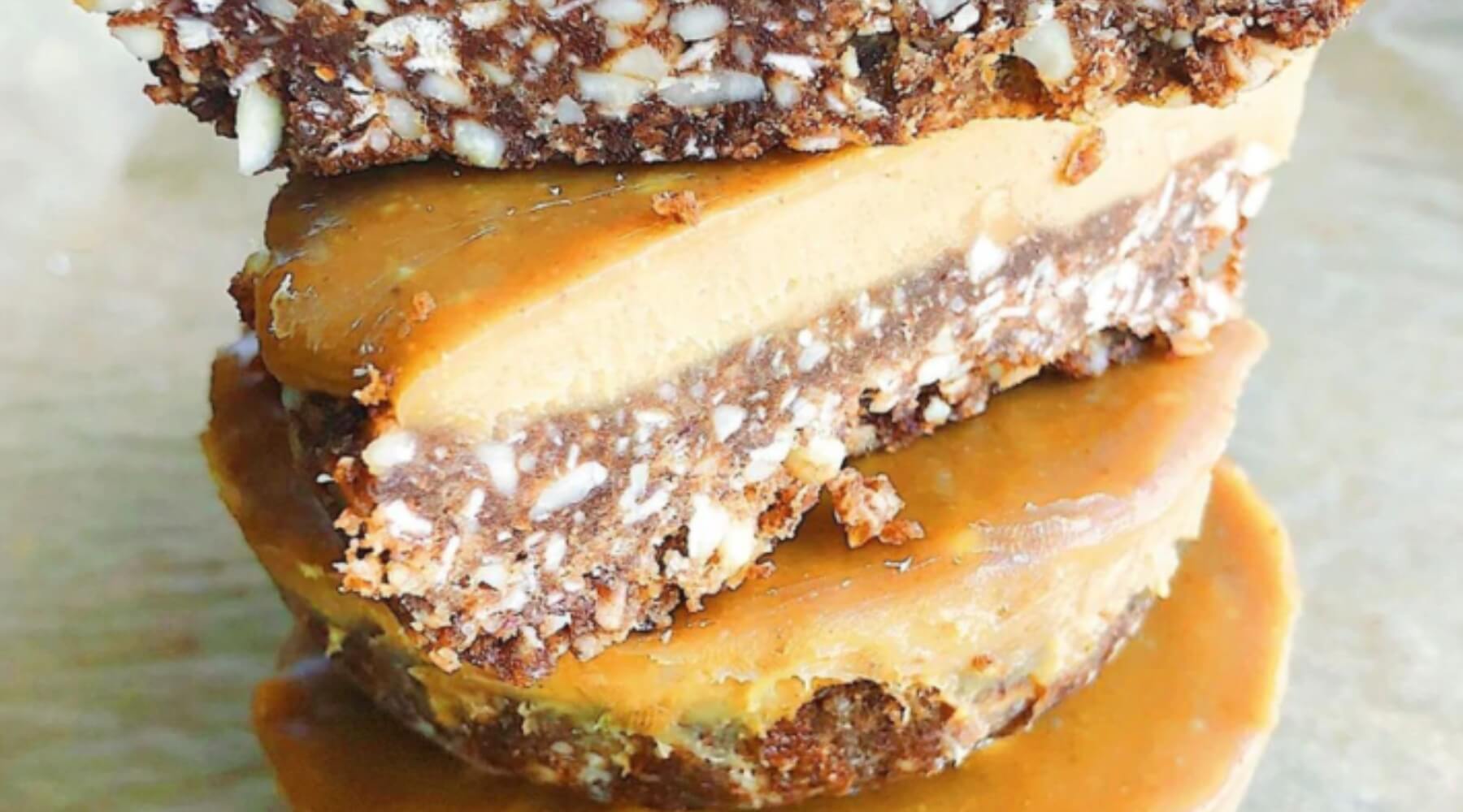 Peanut Butter Caramel Chocolate Honey Cookie Cups - PURITI