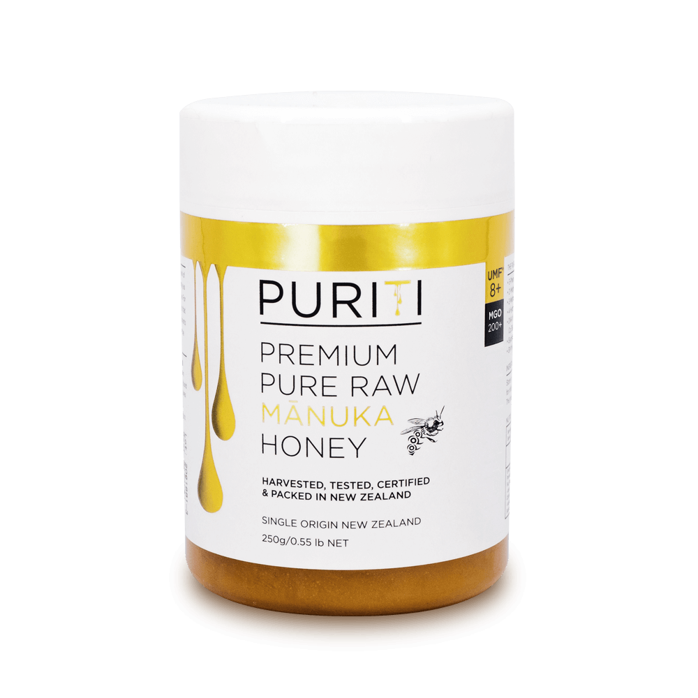 Puriti Premium Raw Manuka Honey UMF 8+ 250g 8.8 oz Jar
