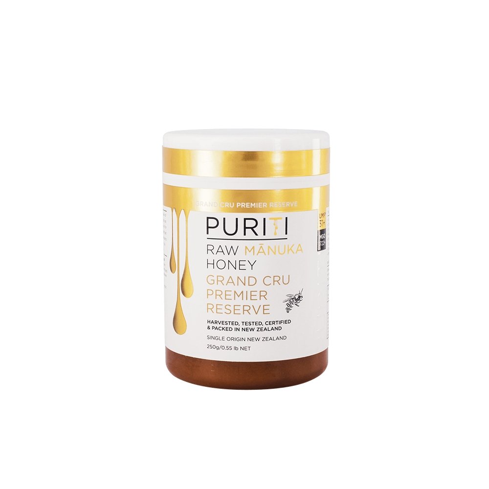 Puriti Raw Manuka Honey Grand Cru Premier Reserve UMF 31+ jar MGO Certified Authentic Potent